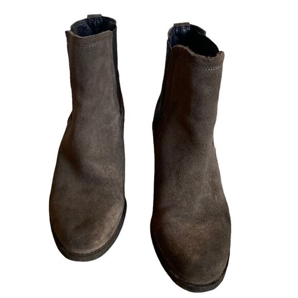 Sam Edelman Women's Gray Chunk Heel Chelsea Boots Size 7.5 - Picture 3 of 7